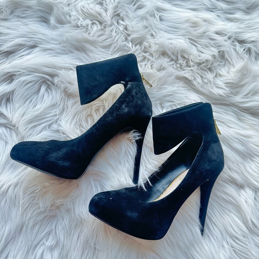 Jessica Simpson Suede Black High Heels